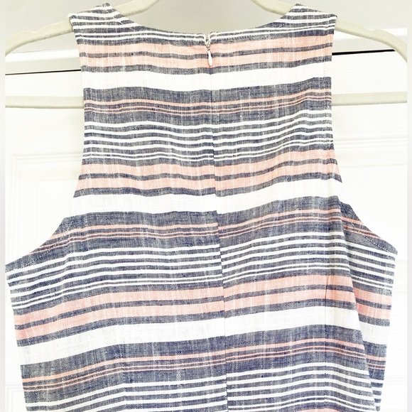 NWT JustFab Striped Sleeveless Linen Fit & Flare Dress in Size Medium - Picture 11 of 11